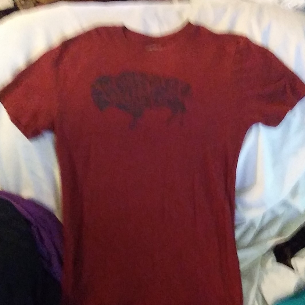 M mens Red Camel graphic T-shirt(tA1)